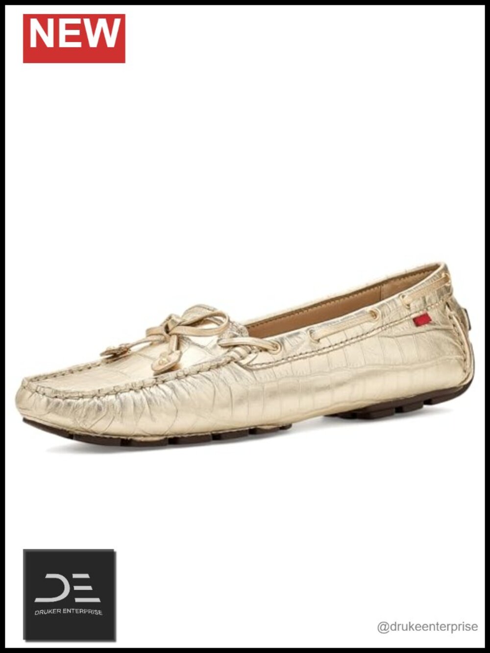 Women's Leather Loafers Slip-Ons with Gel Heel Insert Comfort Business Casual